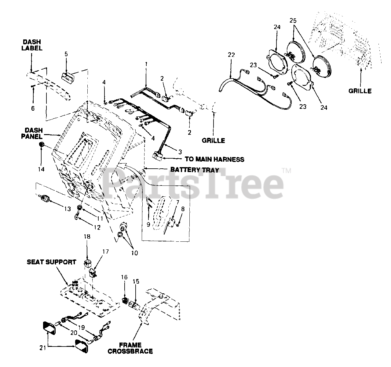 Cub Cadet 1641 (142653100) Cub Cadet Garden Tractor (SN 821060