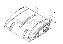 Cub Cadet 59A30046 (59A30046150) - Cub Cadet Power Assist Twin Bagger (2016 & After) Top Assembly / Standard