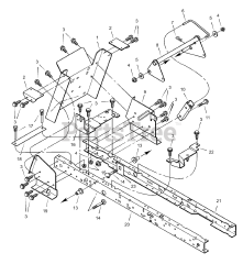 Murray 46103B - Murray 46" Garden Tractor (2000) Rear Frame Assembly