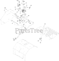 Toro 39514 - Toro 24" Stand-On Aerator (SN: 415300000 - 416399999) Electrical Assembly