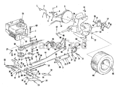 Homelite T-8 (1690056) - Homelite Lawn Tractor, 8hp