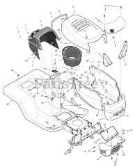 Craftsman C950-60473-0 - Craftsman 46" Lawn Tractor, Canada (2004) (Sears)