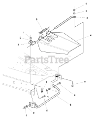 Simplicity 1694072 - Simplicity 60" Mower Deck 60" Mower Deck - Deflector &amp; Stone Guard Group