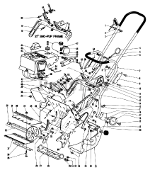 Toro 31411 - Toro Snow Pup Snow Thrower (SN: 008000001 - 008999999) (1968)