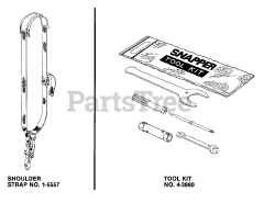 Snapper 211 SST (86228) - Snapper String Trimmer Shoulder Strap &amp; Tool Kit