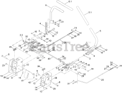 Toro 74778 (MX 5075) - Toro 50" TimeCutter Zero-Turn Mower (SN: 404314200 - 999999999) Motion Control Assembly