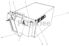 Toro 20735 - Toro Walk-Behind Mower (SN: 000000001 - 000999999) (1980) Grass Bag Assembly