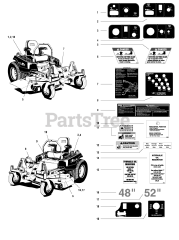 Ferris IS 1000Z (5901051) - Ferris IS1000Z Series 52" Zero-Turn Mower, 23hp Kawasaki (SN: 2530 & Below)