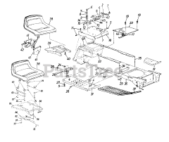 Huskee 14AJ849P131 - Huskee Garden Tractor (1998) (Tractor Supply) Seat/Frame