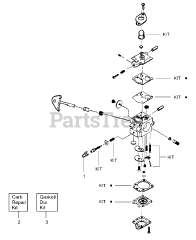 Weed Eater PL 200 - Weed Eater String Trimmer Carburetor Assembly (WA226 P/N 530069754), (C1U-W7 P/N 530069971)