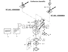 Weed Eater GE 21 - Weed Eater Edger Carburetor Assembly