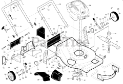 Poulan Pro PR 625Y22RPX (961420074-00) - Poulan Pro Walk-Behind Mower (2009-11)