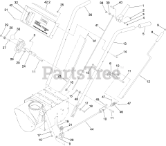 Toro 38818 (722 E) - Toro 22" Power Throw Snow Thrower (SN: 313000001 - 313999999) (2013) Handle and Control Assembly