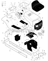 Briggs & Stratton 40541x99A - Briggs & Stratton 40" Lawn Tractor (1998) (AAFES)