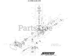 Gravely 30192100 - Gravely EZT Hydro-Gear Transmission