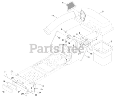 Exmark 116-4765 - Exmark Bagger for 50" Quest Mower (SN: 312000000 - 312999999) (2012)