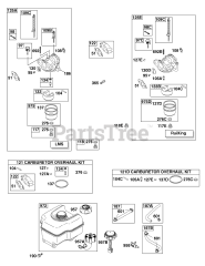 Briggs & Stratton 12R112-0727-E1 - Briggs & Stratton Horizontal Engine Carburetor, Fuel Supply