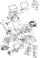 MTD 125-238C141 - MTD Walk-Behind Mower (1995) (W.S. Badcock Corporation)
