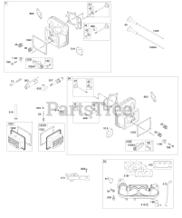 Briggs & Stratton 40R777-0010-B1 - Briggs & Stratton Vertical Engine Cylinder Head, Rocker Arm Cover, Intake Manifold
