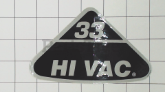 Snapper 22991 Decal, 33" Hi-Vac - image 1
