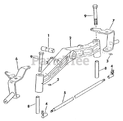Cub Cadet 1100 (2050590U) - Cub Cadet Garden Tractor Front Axle