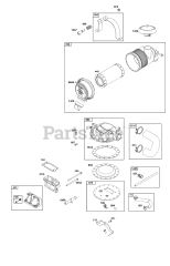 Briggs & Stratton 385447-0403-G1 - Briggs & Stratton Horizontal Engine
