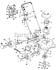 Yard-Man 184-107-401 - Yard-Man Walk-Behind Mower, Electric (1994)