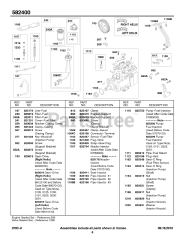 Briggs & Stratton 582447-0477-E2 - Briggs & Stratton Horizontal Engine Fuel Injection, Fuel Filter, Nozzles