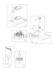 Toro 139-0607 (LC1P65FC) - Toro Zone-Start Engine Shroud, Flywheel and Fuel Tank Assembly