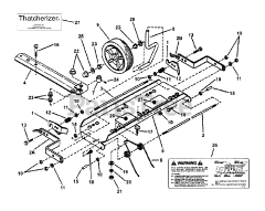 Snapper P 217018BV (85699) - Snapper 21" Walk-Behind Mower, 7hp THATCHERIZER ASSEMBLY