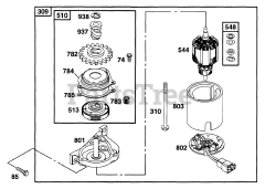 Briggs & Stratton 12M807-5522-01 - Briggs & Stratton Vertical Engine Electric Starter