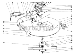 Toro 57043 - Toro 25" Lawn Tractor (SN: 001000001 - 001999999) (1971)