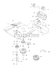 Husqvarna RZ 4222 F (966659401-03) - Husqvarna 42" Zero-Turn Mower (2013-05) ENGINE MOUNTING, GUARDS &amp; MUFFLER