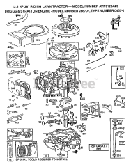 Electrolux/AYP AYP 9128 A29 - Electrolux/AYP Lawn Tractor (1992)