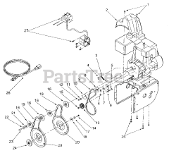 Yard Machines 31AE640F062 - Yard Machines Snow Thrower (2001) (Lowes) Engine &amp; V-Belts