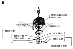 Husqvarna 23 R - Husqvarna String Trimmer CYLINDER PISTON
