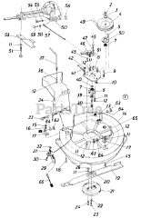 MTD 195-797-000 - MTD Mower Deck Assembly Only (1985)