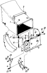 White Outdoor 190-081-190 - White Outdoor Convertible Rear Discharge Grass Catcher (1990)