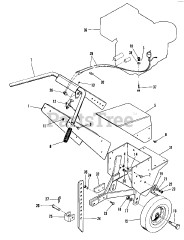 Simplicity 910 (990910) - Simplicity Roticul Reversing Tiller, 8hp
