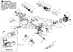 Poulan Pro PP 180 - Poulan Pro Chainsaw INTERNAL POWER UNIT