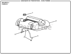 PowerStroke PS 5000 B - PowerStroke 5000 Watt Generator Figure B