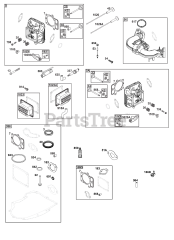 Briggs & Stratton 44U677-0021-B5 - Briggs & Stratton Vertical Engine Cylinder Head Group