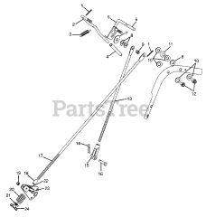Gravely 988080 - Gravely Pro 200 Walk-Behind Mower Power Unit, 15hp Kohler (SN: 000101 & Above) Steering Control