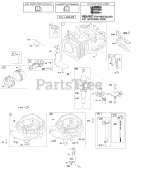 Briggs & Stratton 110602-0102-E1 - Briggs & Stratton Vertical Engine Camshaft, Crankshaft, Cylinder, Engine Sump, Lubrication, Piston Group