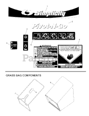 Simplicity SMILSPVH 21875 (7800572) - Simplicity 21" Walk-Behind Mower, 8.75hp