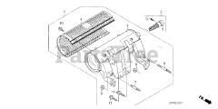 Honda GX690 TXF3 (GCBDK) - Honda Engine, Made in Japan (SN: GCBDK-1000001 - GCBDK-9999999) MUFFLER (HIGH-L.)