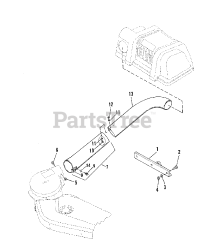 Simplicity 1691793 - Simplicity Clean Sweep Turbo Twin Grass Catcher for 36" Mower Adapter, Blade &amp; Tube Group