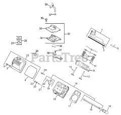 Toro 74225 (Z 253) - Toro 62" Z Master Zero-Turn Mower, Side-Discharge Deck (SN: 230006001 - 230999999) (2003) Group 4-Head/Valve/Breather Assembly Kohler CH23S-76569