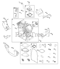 Briggs & Stratton 305447-0612-B5 - Briggs & Stratton Horizontal Engine Cylinder Group