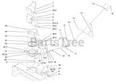 Toro 79365 - Toro 42" Single-Stage Snow Thrower for 5xi Tractors (SN: 099000001 - 099999999) (1999)